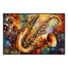 Fancy Artwork Canvas Wall Art :Jazz Notes By Vibrant Expressions Abstract - Photo