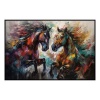 Fancy Artwork Canvas Wall Art :Bold Splashes Color Energetic Lines - Photo