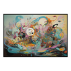 Fancy Artwork Canvas Wall Art :Swirling Shapes Dreamy Colors - Photo