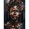 Fancy Artwork Canvas Wall Art :Abstract Portrait Showcases Stunning Beauty - Photo