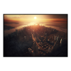 Fancy Artwork Canvas Wall Art :Cloudy Sunset City View - Photo