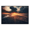 Fancy Artwork Canvas Wall Art :Cloudy Sunset City View - Photo