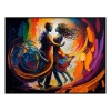Fancy Artwork Canvas Wall Art :Loves Dance Acrylic Abstract - Photo