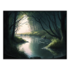 Fancy Artwork Canvas Wall Art :River Abstract Painting - Photo