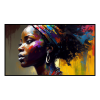 Fancy Artwork Canvas Wall Art :Beautiful Dark African Woman - Photo