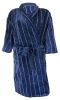 Bunty 's Bathrobe Velour Shawl Collar - Waffle Feel White Photo