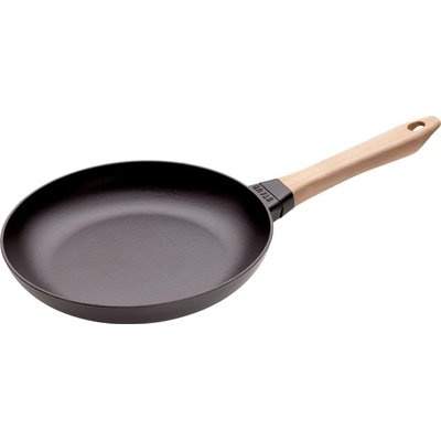 Photo of Staub Pans Cast Iron Frying Pan with Wooden Handle