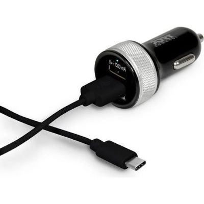 Photo of Port Designs Connect 2-Port USB Car Charger and USB-C Cable