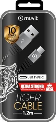 Photo of Muvit Tiger 1.2M Ultra Resistant USB-C Cable