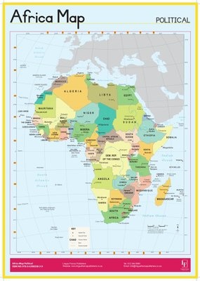 Photo of Lingua Franca Publishers African Map Political Chart