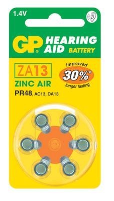 Photo of GP ZA13 Zinc Hearing Aid Battery