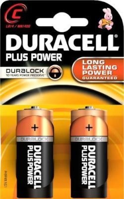 Photo of Duracell Plus Power C Size Alkaline Batteries with Duralock