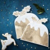 Ginger Ray Gold Christmas Foiled Christmas Pudding Napkin Photo