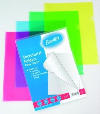 Photo of Bantex B2241 Embossed Secretarial Folders