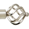 Decor Depot 32 mm Stainless Steel Finial Twist Curtain Ball Photo