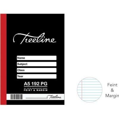 Photo of Treeline A5 Feint and Margin Manuscript Books - Feint Line & Margin