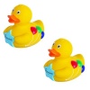 AZ Homes Baby Bath Vinyl Congratulations Duck Photo