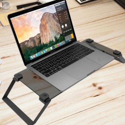 Photo of Macally Tempered Glass Stand Riser for Monitors and Notebooks