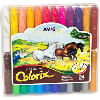 Photo of Amos Colorix Three In One Crayons - Crayons Pastels Watercolours
