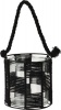 Haus Republik Tea-Light Holder - Glass with Weaved Rope and Metal - Small Photo