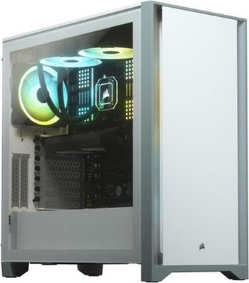 Photo of Corsair 4000D Midi Tower White Tempered Glass Mid-Tower ATX Case -