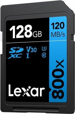 Photo of Lexar 128GB High-Performance Blue Series 800x UHS-I SDXC Memory Card