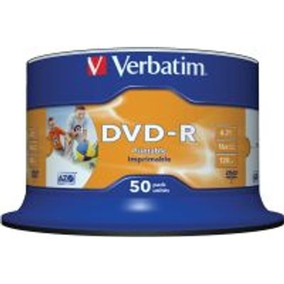 Photo of Verbatim Printable 16x DVD-R 50 Pack on Spindle