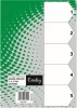 Croxley DIV1475 A4 Printed Board Dividers - 1-5 Divisions Photo