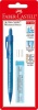 Faber Castell Faber-castell B/card Tri-click Mech Pncl 0.5 1x2b Tube 12 2 Era Photo