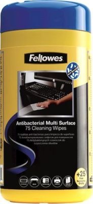 Photo of Fellowes Antibacterial Surface Cleaning Wipes