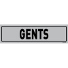 Tower Aluminum Anodised Sign - Gents Photo