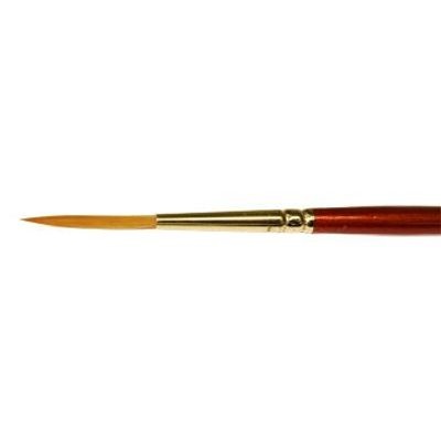 Photo of Handover Pointed Rigger Or Lining Brush in Synthetic Hair. Short Red Handle