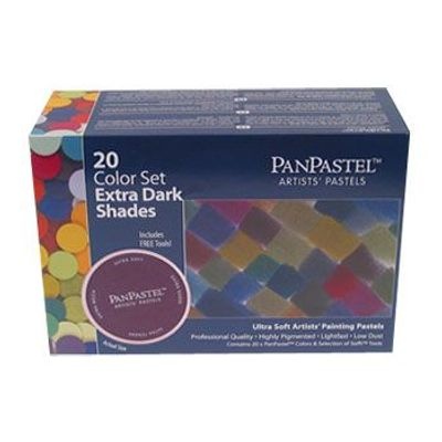 Photo of PanPastel Artist's Pastels - Ultra Soft Extra Dark Shades Set