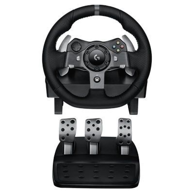 Photo of Logitech G920 Driving Force Racing Wheel for PC or Xbox One with Stainless Steel Paddle Shifters and Pedals