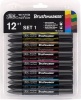 Winsor Newton Winsor & Newton Brush Marker - Set of 12 - Vibrant Tones Photo
