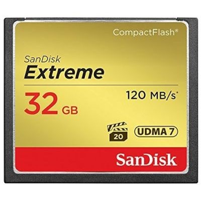 Photo of SanDisk 32GB Extreme memory card CompactFlash 120MB Compact Flash Card