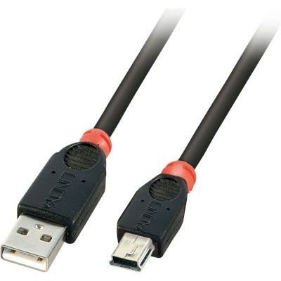 Photo of Lindy 41795 USB cable 5 m A Mini-USB B Male Black 5m 2.0 Cable - Type to Mini-B