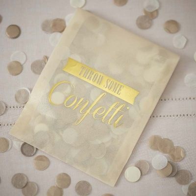 Photo of Ginger Ray Vintage Affair - Gold Confetti Envelopes
