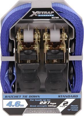 Photo of X Strap X-Strap Standard Ratchet Tie Down with Plastic Coated Hooks
