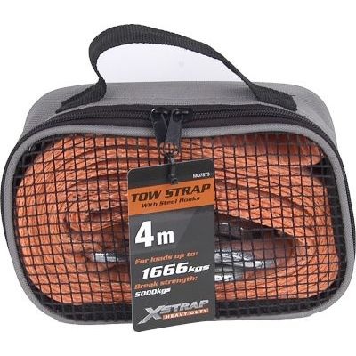 Photo of X Strap X-Strap Heavy Duty Tow Strap with Steel Hooks and Mesh Carry Bag