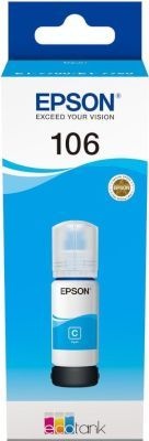 Photo of Epson 106 EcoTank Cyan ink bottle