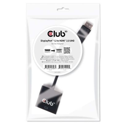 Photo of CLUB3D DisplayPort to HDMI Active Adapter