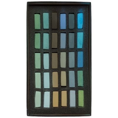 Photo of Terry Ludwig Soft Pastel Set : 30 Cool Greens Pastels
