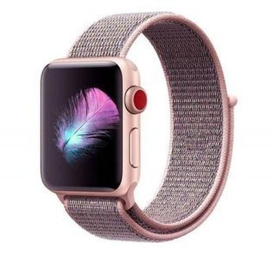 Photo of Linxure Apple Nylon Watch Band Neon Pink 38mm