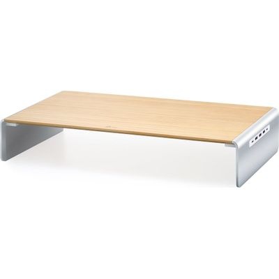 Photo of J5 Create JCT425 Wood Monitor Stand with Docking Station
