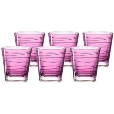 Photo of Leonardo Drinking Glass Tumbler Violet Purple VARIO Set of 6