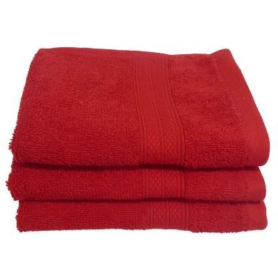 Photo of Bunty 's Plush 450 Guest Towel 030x050cms 450GSM - Red Home Theatre System