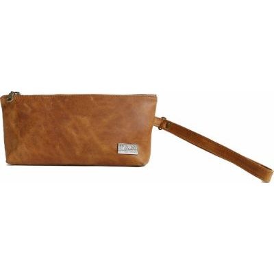 Photo of Tan Leather Goods - Brooklyn Leather Makeup Bag