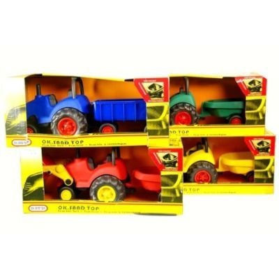 Photo of Ideal Toy OK Sand Top Tractor and Trailor