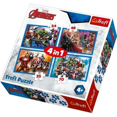 Photo of Trefl -4-in-1 Marvel Avengers Puzzle Box Set